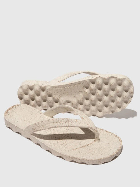 Asportuguesas 'Earth' Rubber Flip Flops - Natural
