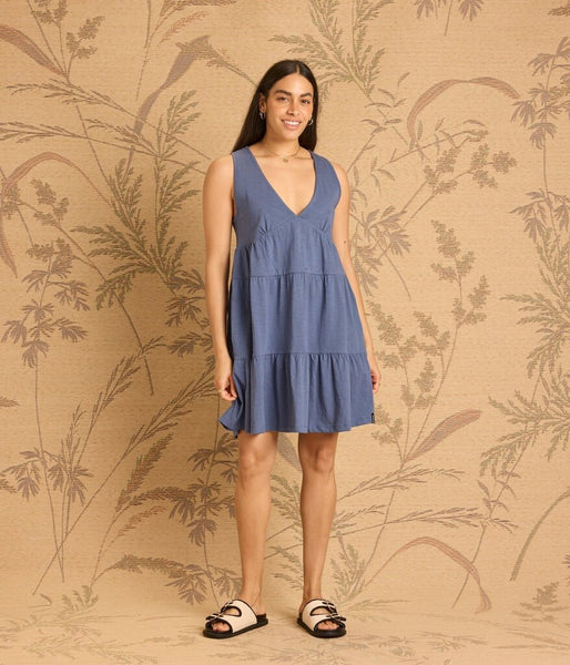 Known Supply 'Evelyn' Tiered Dress - Indigo