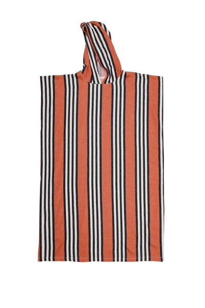 Tofino Towel 'Squall' Unisex Striped Poncho