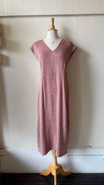 FOIL 'High Spirits' Textured V-Neck Dress
