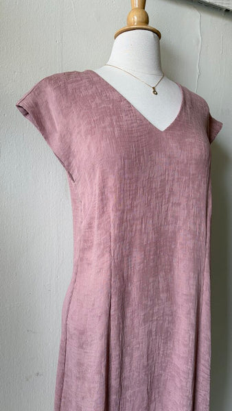 FOIL 'High Spirits' Textured V-Neck Dress