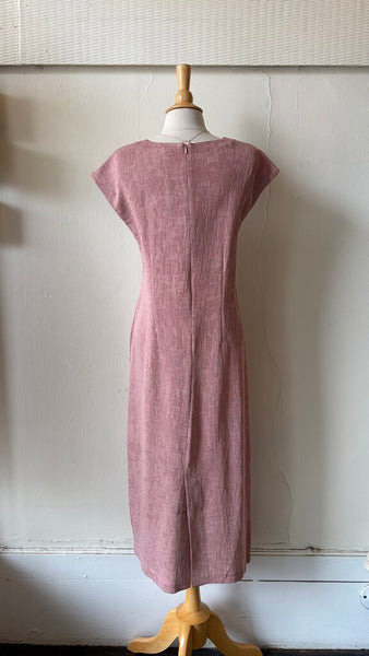 FOIL 'High Spirits' Textured V-Neck Dress