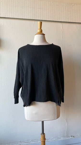 Hello Nite - 'Dani' Phantom Dolman 3/4 Sleeve Ribbed Cuff/Back
