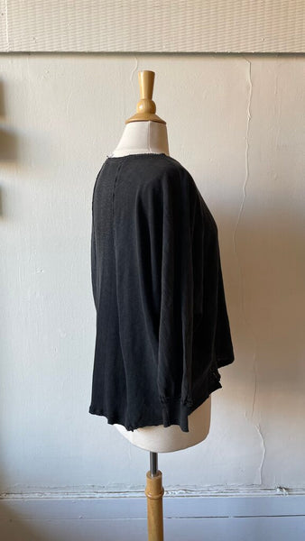 Hello Nite - 'Dani' Phantom Dolman 3/4 Sleeve Ribbed Cuff/Back