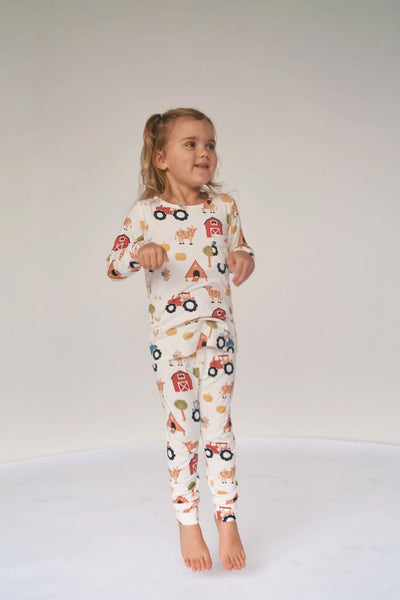 Bambi & Birdie Classic PJ Set - Farm Friends