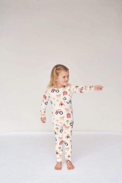 Bambi & Birdie Classic PJ Set - Farm Friends