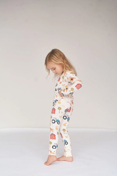 Bambi & Birdie Classic PJ Set - Farm Friends