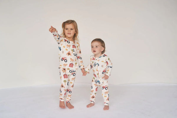 Bambi & Birdie Classic PJ Set - Farm Friends