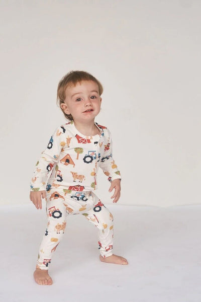 Bambi & Birdie Bamboo Zipper Sleeper - Farm Friends