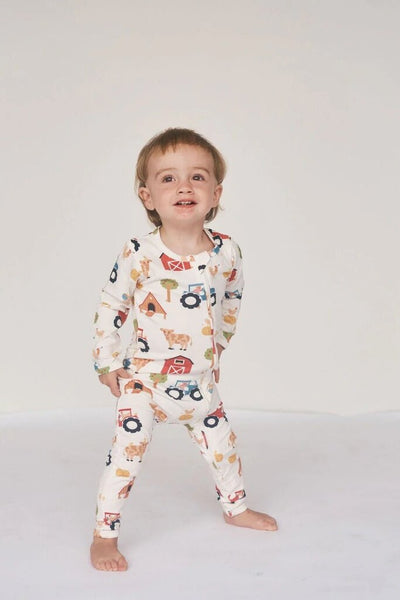 Bambi & Birdie Bamboo Zipper Sleeper - Farm Friends