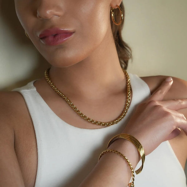 Hackney Nine 'Abbot' Interwoven Chunky Necklace
