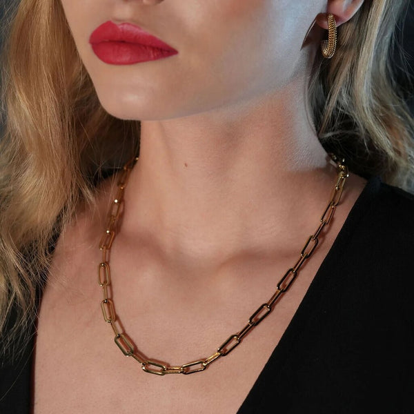 Hackney Nine 'Bayswater' Contemporary Paper Clip Chain Necklace