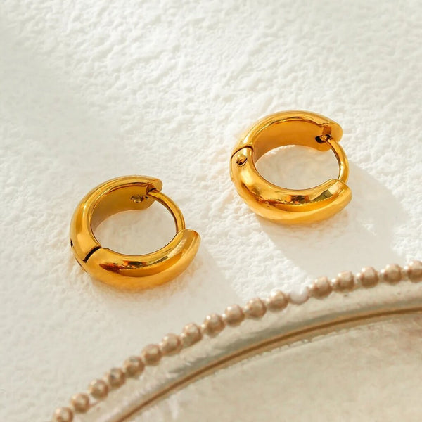 Hackney Nine 'Bochum' Tiny Huggie Hoop Earrings