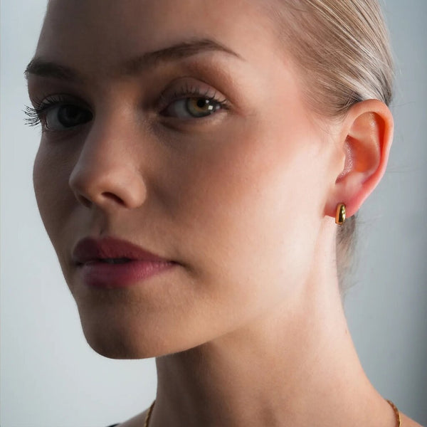 Hackney Nine 'Bochum' Tiny Huggie Hoop Earrings