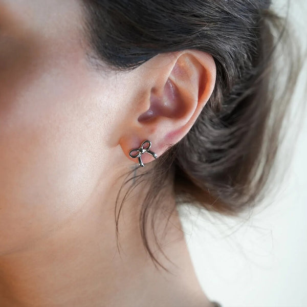 Hackney Nine 'Bow' Stud Earrings