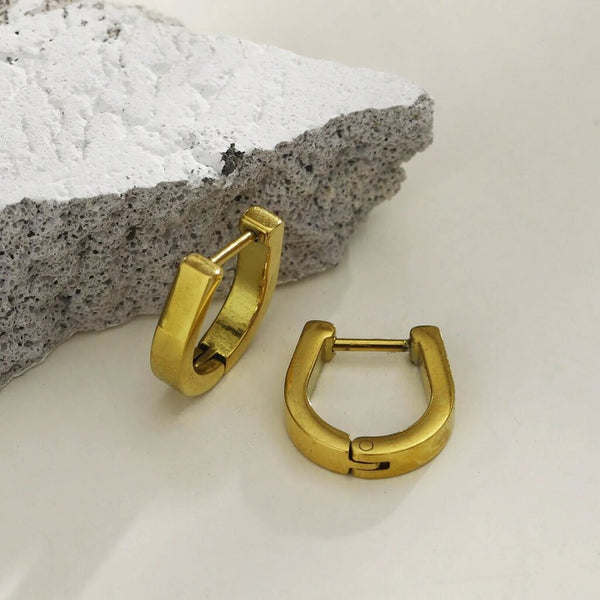 Hackney Nine 'Cadeo' Horse-Shoe Shaped Hoop Earrings