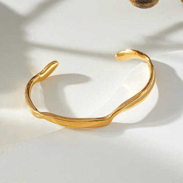 Hackney Nine 'Chanba' Abstract Shaped Bangle Bracelet
