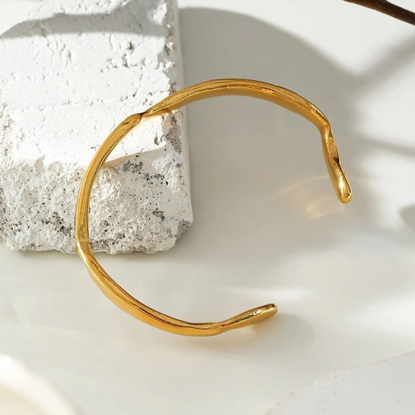 Hackney Nine 'Chanba' Abstract Shaped Bangle Bracelet