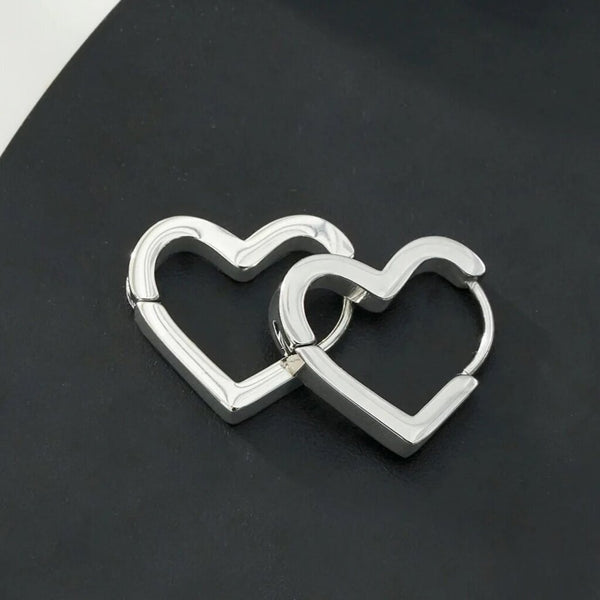 Hackney Nine 'Larazina' Heart Shaped Hoop Earrings