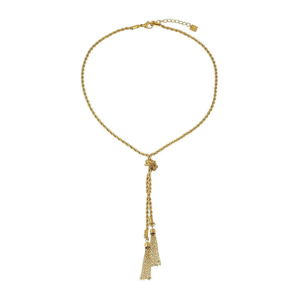 Hackney Nine 'Pio' Rope Chain Tassel Y-Necklace