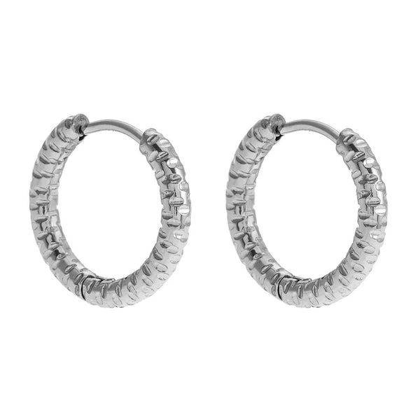 Hackney Nine 'Visconta' Textured Hoop Earrings