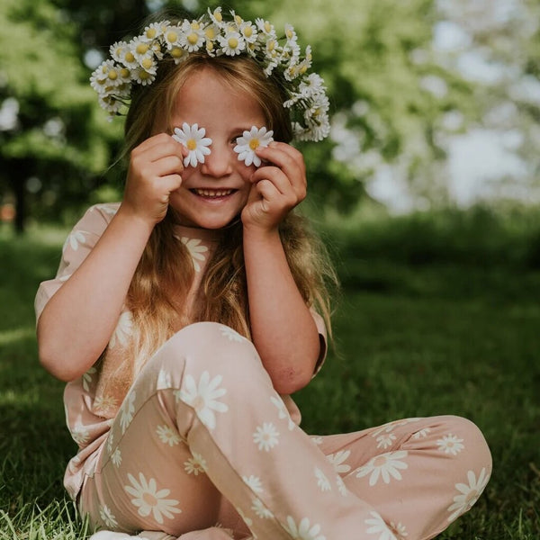 Koko Noko Daisy Print Flared Leggings