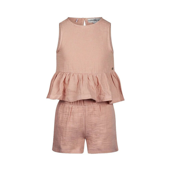Koko Noko Cotton Ruffle Top and Shorts Set