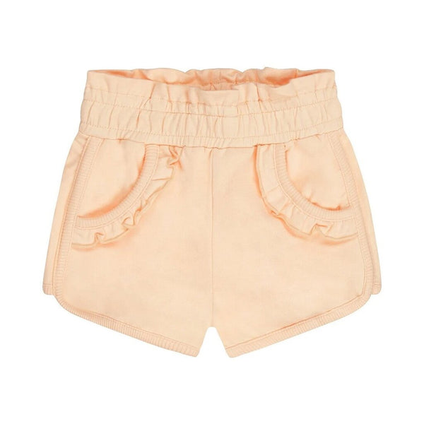 Dirkje Peach Ruffle Shorts