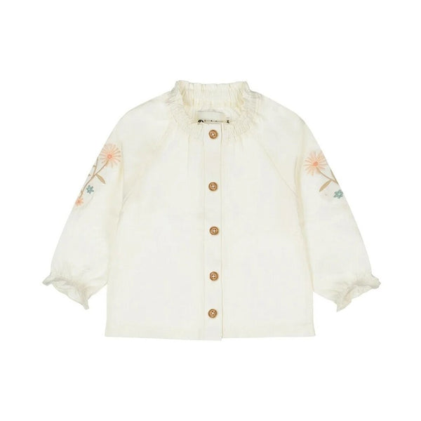 Dirkje Muslin Floral Embroidered Blouse