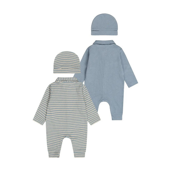 Dirkje Long Sleeve Romper + Hat Set