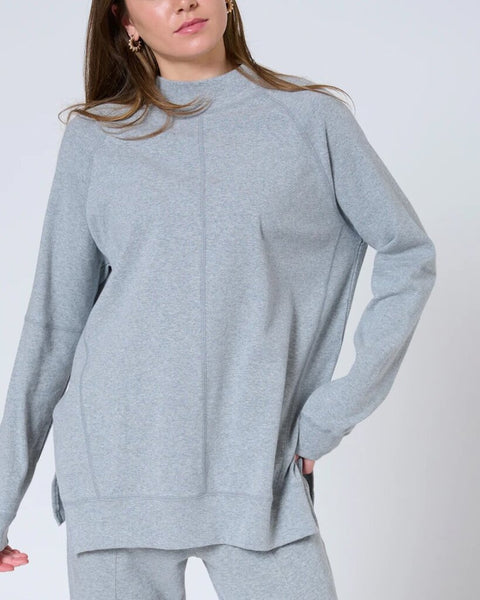 Preloved 'Alana' Cozy Top - Grey Mix