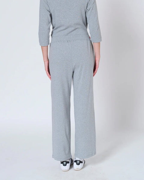 Preloved 'Maja' Wide Leg Sweatpants - Grey Mix