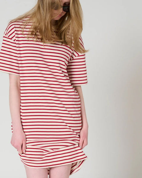 Preloved 'Benedicte' Tunic Dress - Red