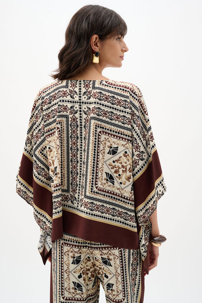 Joseph Ribkoff 262260 Georgette Printed Poncho Top