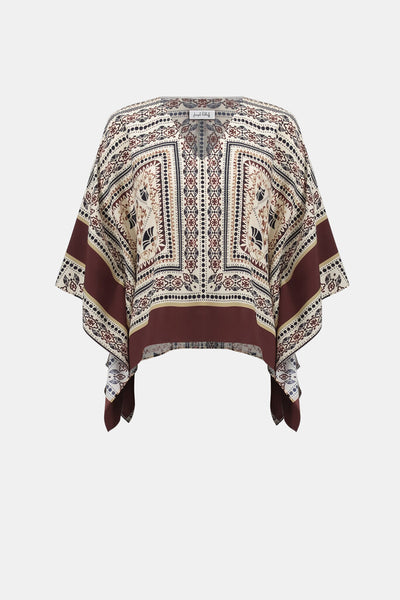Joseph Ribkoff 262260 Georgette Printed Poncho Top
