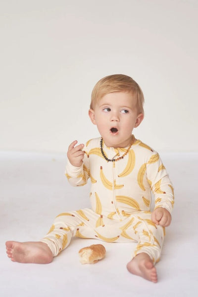 Bambi & Birdie Bamboo Zipper Sleeper - Go Bananas
