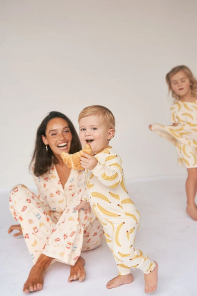 Bambi & Birdie Bamboo Zipper Sleeper - Go Bananas