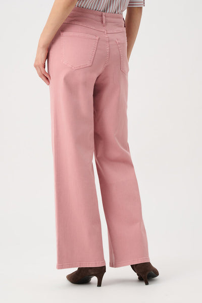 Joseph Ribkoff 'Goldie' Classic Wide-Leg Stretch Jeans - Vintage Rose