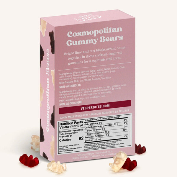 Vesper Bites Cosmo Bears Cocktail Gummies