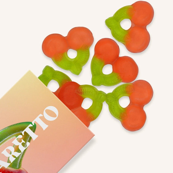 Vesper Bites Amaretto Cherry Cocktail Gummies