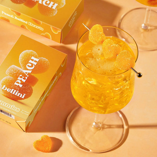Vesper Bites Peach Bellini Cocktail Gummies