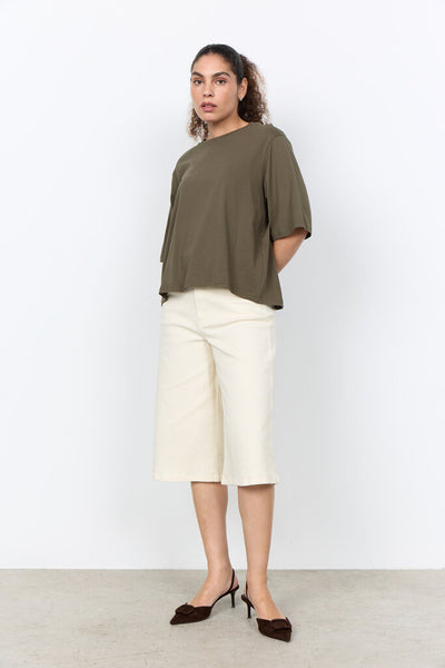Soyaconcept 'Derby' Round Neck Relaxed T-Shirt - Grape Leaf