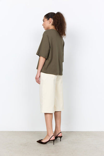 Soyaconcept 'Derby' Round Neck Relaxed T-Shirt - Grape Leaf