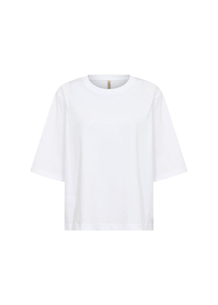 Soyaconcept 'Derby' Round Neck Relaxed T-Shirt - White