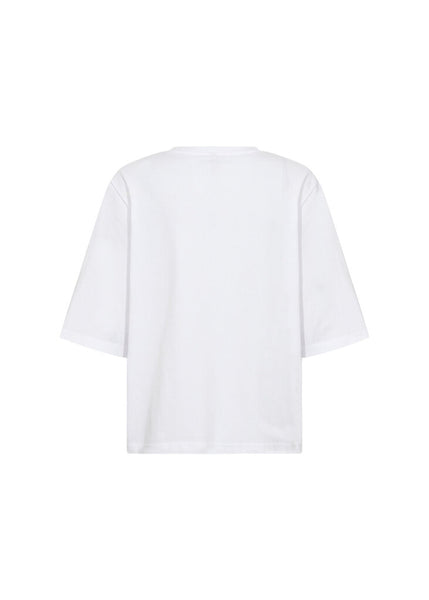 Soyaconcept 'Derby' Round Neck Relaxed T-Shirt - White