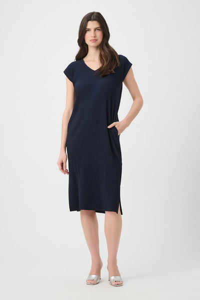Joseph Ribkoff 261252 Pleated Scuba Crepe Dress