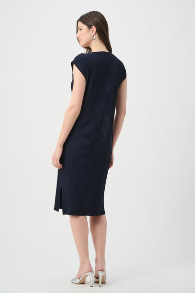 Joseph Ribkoff 261252 Pleated Scuba Crepe Dress