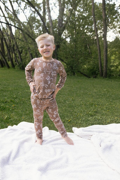 Bambi & Birdie Bamboo Zipper Sleeper - Cowboy