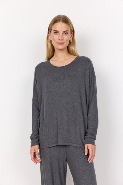 Soyaconcept 'Biara 1' Long Sleeve Top - Dark Earth