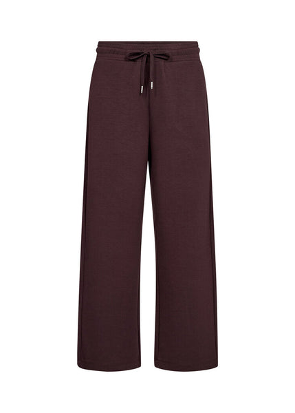 Soyaconcept 'Banu 33' Wide Leg Pants - Chocolate Plum